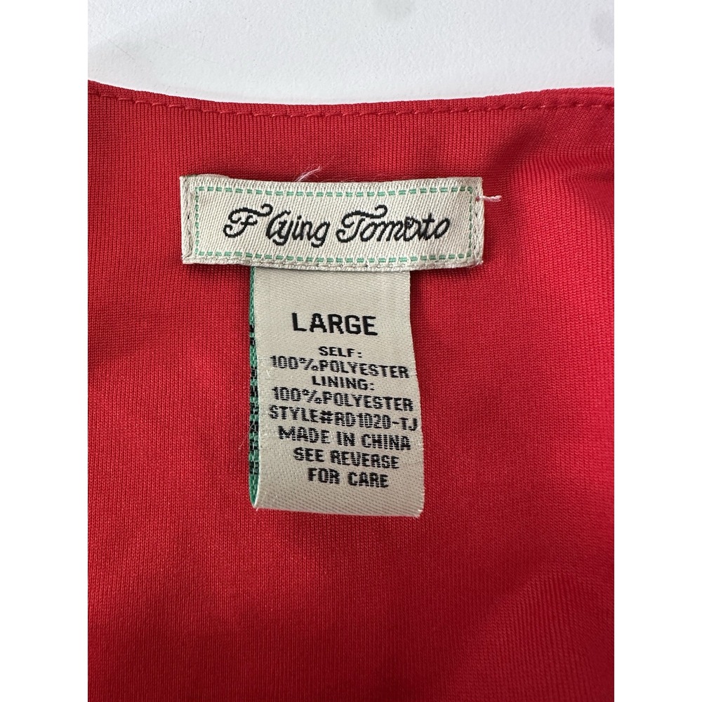 Flying Tomato Anthropologie Maxi Dress Women Large Red Flowy Summer Party Formal - Picture 3 of 9